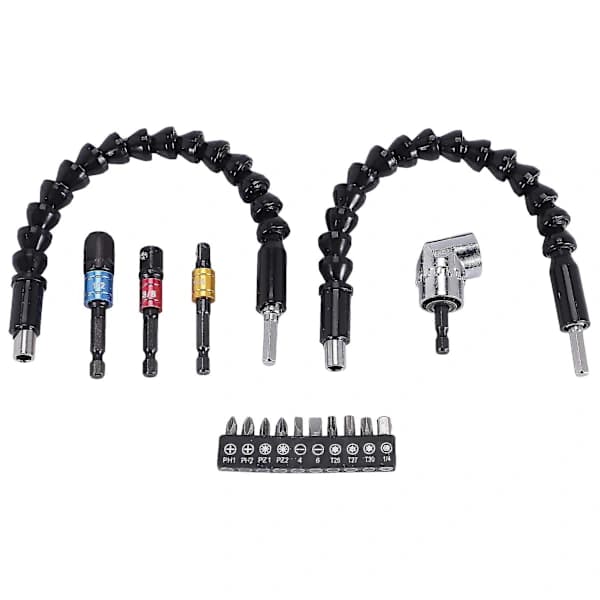 Flexibelt Förlängningsbart Sexkantsmutterdragare Bits Set, 3st Hylsadapter Set, Skruvdragare