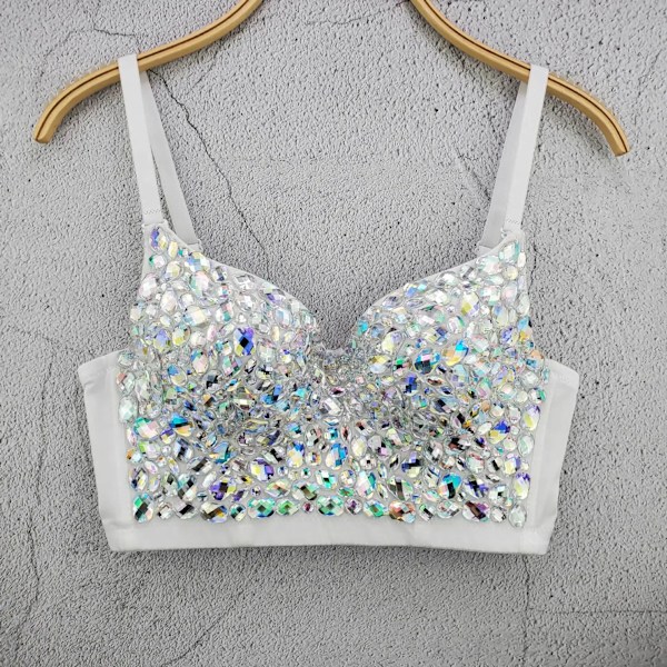 Verkkokangas Push Up -braletti Naisten Korsetti Bustier Rintaliivit Yökerho Juhlat Pitkä Seksikäs Lyhyt Toppi Liivi Plus Koko Tank Top Naiset Valkoinen Korsetti