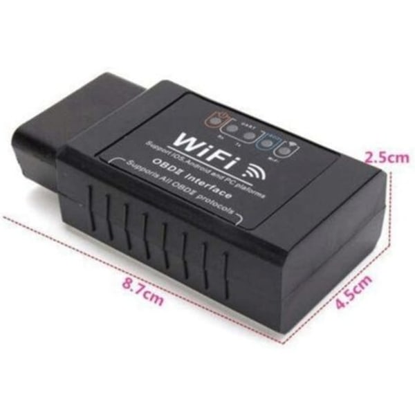 WiFi Auto OBD2 Scanner, MoreChioce Auto Tilbehør OBDII Diagnostiske Værktøjer Smart Code Reader Kompatibel med iOS, Android, Windows Forbind via ELM327