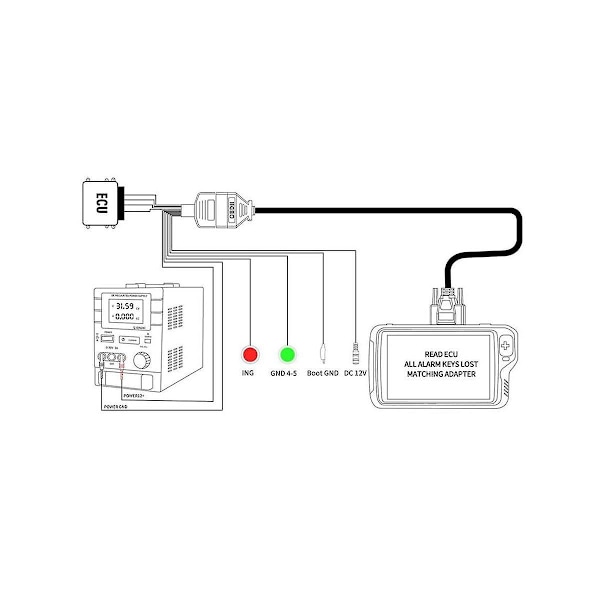 XJ-Full Protocol Obd2 -hyppääjä ECU:n yhdistämiseen ECU-ohjelmointia varten Pps/Fgtech/Kess/Byshut/Dis:n kautta