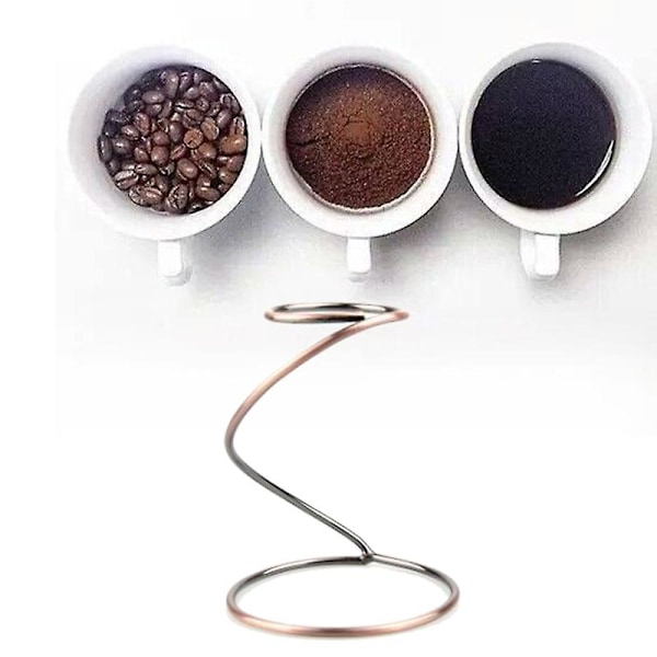 XJ-Kaffe V60-set med spiralhållare som stöder kaffemolndelningskanna, kaffekontaktverktyg