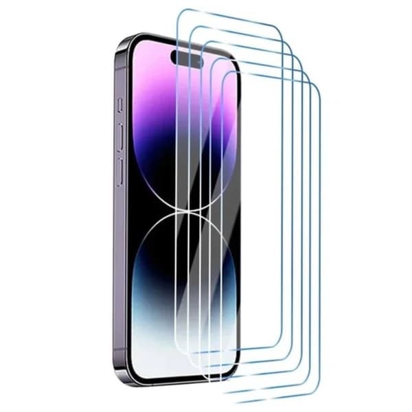 XJ-5-pack iPhone 16 Heltäckande Härdat Glas Skärmskydd HD