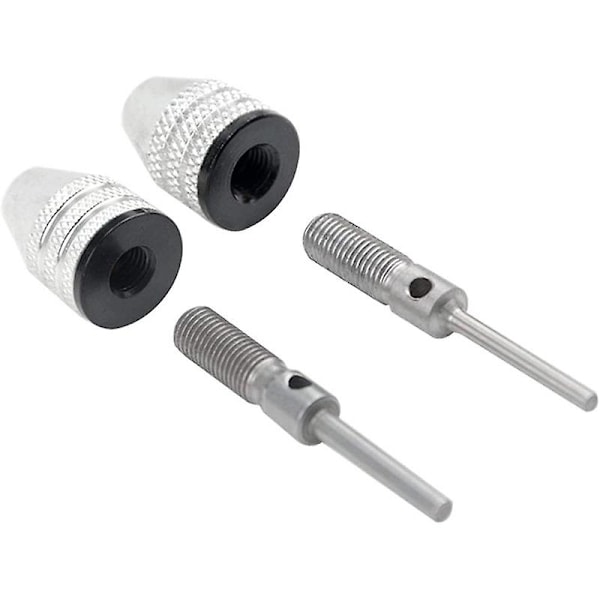 XJ-4 st Borrchuck Snabbväxlingsadapter Mini 3-backars Borrchuck Skruvmejseladapter Elektrisk Borr Con
