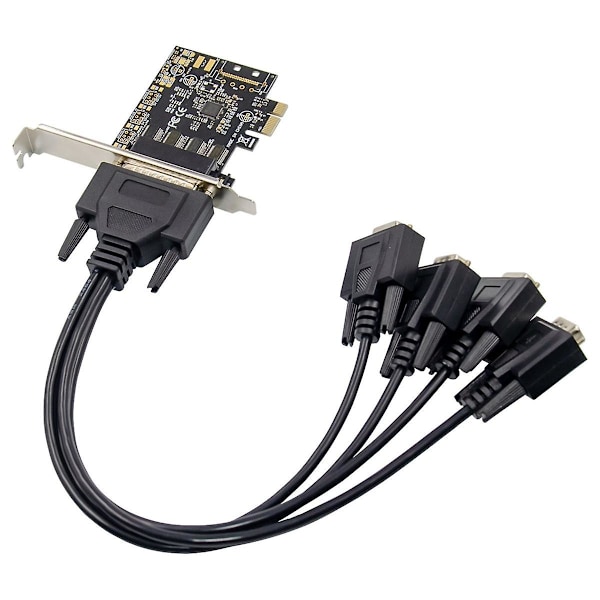 XJ-Control Kort St331 Pcie X1 Ax99100 4s Industriell Rs232 Com Port Kontrollkort Multifunktionell Bekvämlighet