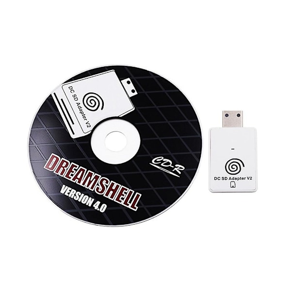 XJ-Sd/tf -korttisovitinlukija Dreamcastille ja CD Dreamshell Boot Loaderilla Pelien lukemiseen Dc Dreamc:lle
