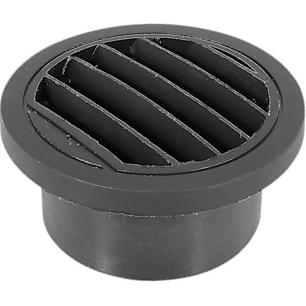 XJ-75mm Rund Bilvarmer Luftkanal Udgang 360 Grader Sort