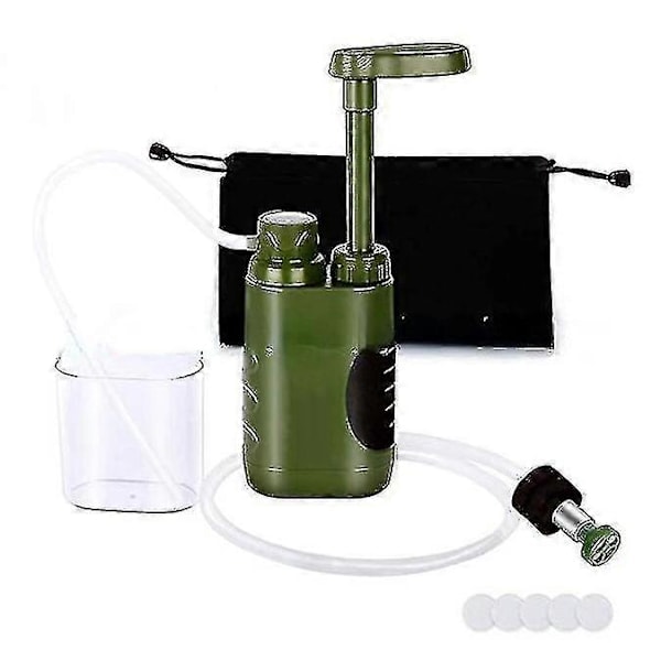 3000l Vattenrenare Pump Vattenfiltreringssystem Med Blåsa 0.01 Mikron Filter För Utomhuscamping