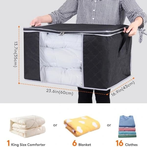 Storage Bag for Sheets, Blankets, Clothes - Organize