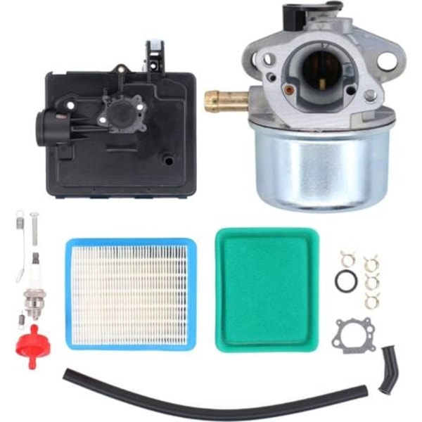 Karburatorsæt til Briggs & Stratton 124T02, 124T05, 124T07 4-takts små motorer, plæneklippere. Erstatter reservedelsnumre 799868, 498254, 497347, 497314