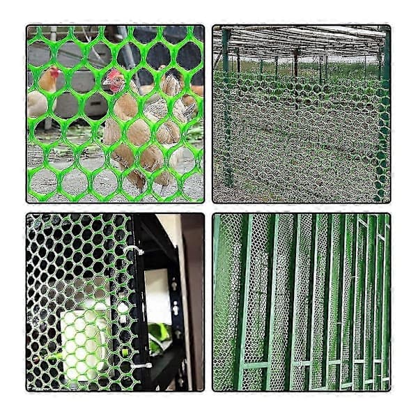 Reusable Plastic Chicken Wire Fencing Lightweight Durable Hexagonal Net DIY Projects Garden Farm