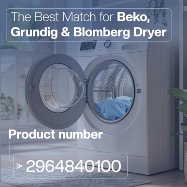 6 filtre for Beko tørketrommel 2964840100 Reservedel for tørketrommel (også egnet for Grundig, Blomberg, Elektra-Bregenz) [Energiklasse A+++]