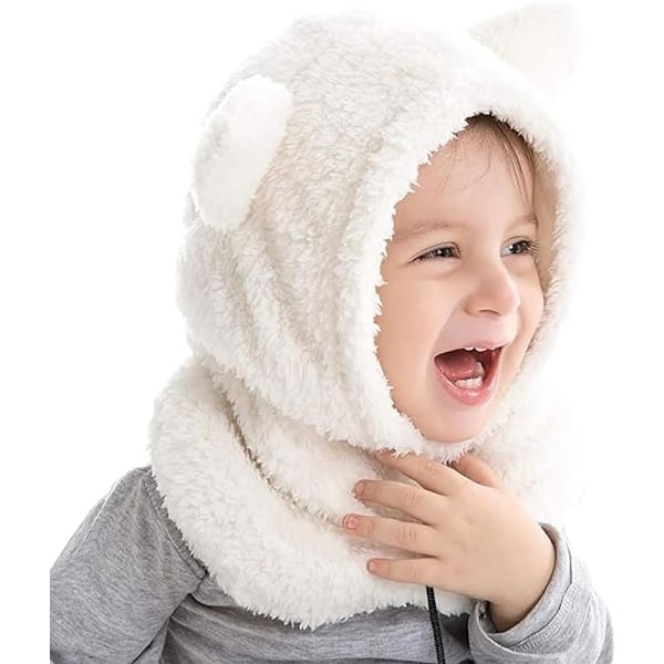 XJ-1 Strikkede Vinterluer for Gutter og Jenter 3-8 År Balaclava med Justerbare Elastiske Bånd Varme og Bedårende Hodeplagg