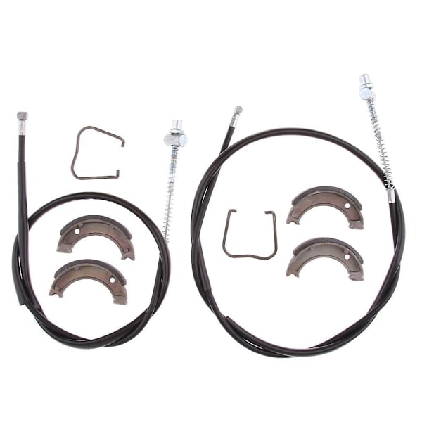 For- og Bagbremsekabel & Bremsebakker til Yamaha Pw Py 50 Py50 Pw50 Peewee50