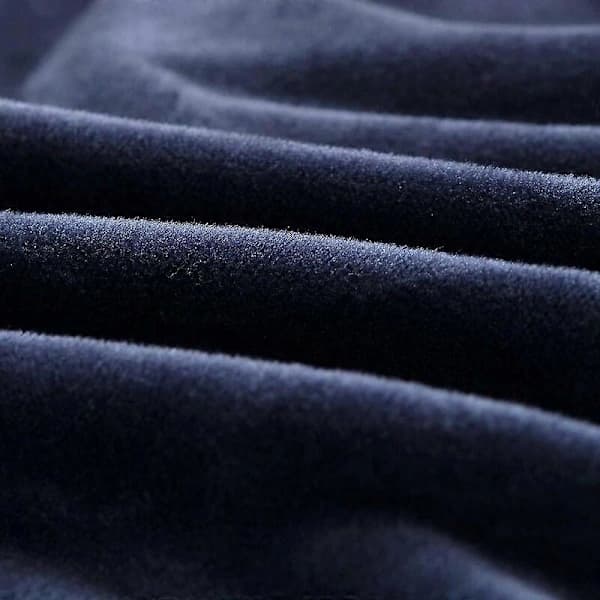 Tykke sofatrekk 1/2/3/4 seter ren farge sofatrekk fløyel lett passform elastisk stoff stretch sofatrekk (blå, 2 seter 145-185cm), HANBING