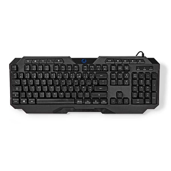 XJ-Kablet Gaming Tastatur | USB Type-A | Membrantaster | LED | AZERTY | FR Layout | USB strøm | Strømkabellængde: 1.30 m | Multimedia