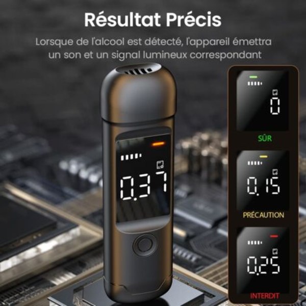 Elektronisk Alkoholtester, Elektronisk Alkoholtester, Alkoholmåler, Fransk Godkendt Elektronisk Alkoholtester