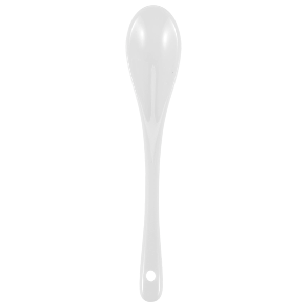 5 stk. Hvide Porcelæns Æggeskeer Keramiske Skeer Kaffeske Dessert Ske Mocha Dip Serveringsske