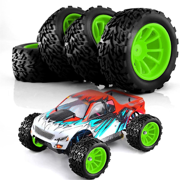 XJ-4kpl 118mm 1/10 Rc Rengas Pyörän Vaahtomuovisisus 12mm Kuusio Arrma Redcatille, Vihreä