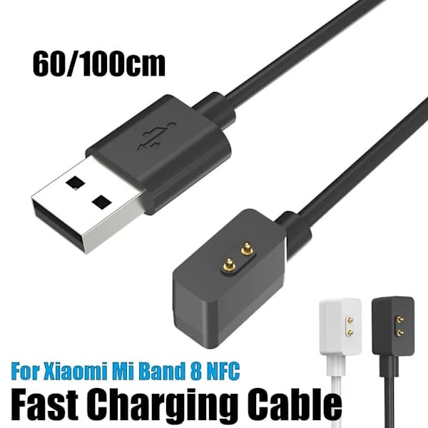 2 ST 60/100 cm snabbladdare USB-kabeldocka 2 ST 100 CM VIT 2 st 100 cm vit