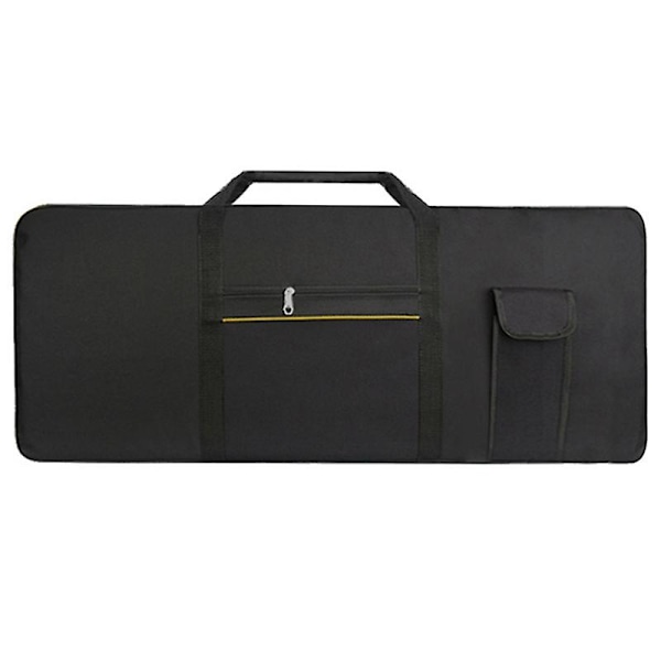Bærbar 61-tangenters elektronisk piano keyboard gig bag bæreveske oppbevaringsholder etui 600d stoff