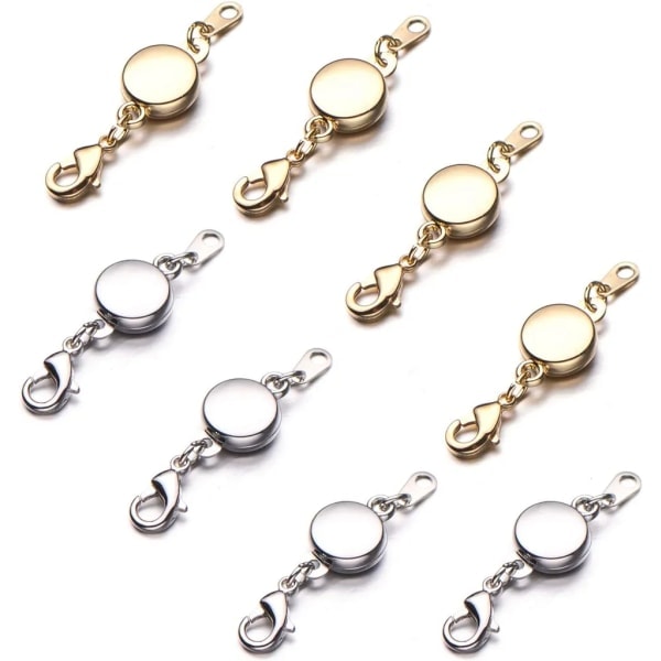 XJ-Magnetlås Magnetiskt Lås för Smycken Halsband Armband DIY 8 Delar