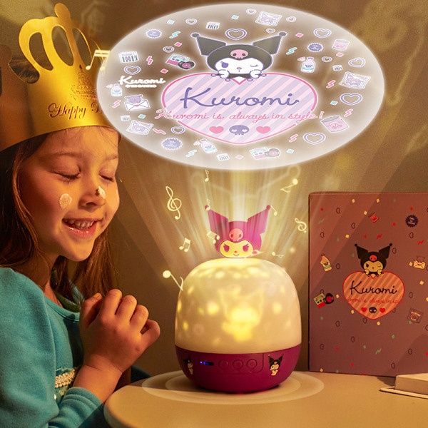 XJ-Stjernehimmelprojektor natlampe fødselsdag soveværelse stjernehimmel atmosfære lampe Kuromi