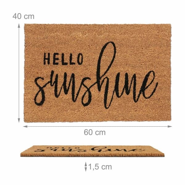 XJ-Hello Sunshine kookosmatto