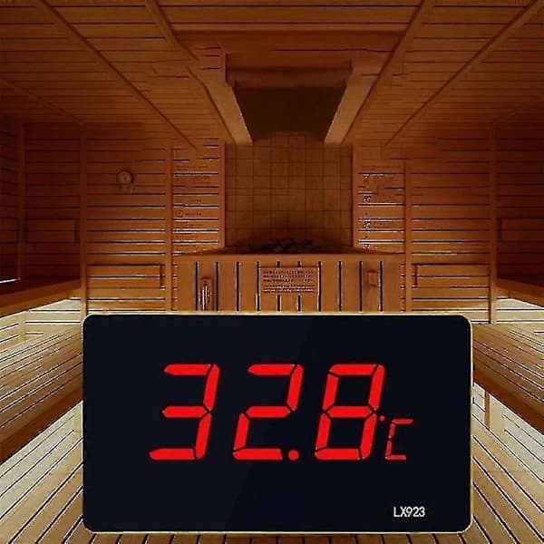 Pooltermometer med LED-display och vattentät probtermometer akvarium utomhustemperatur Me 2025:e