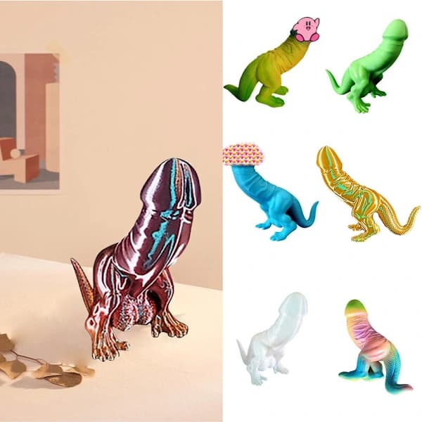 Kreativt håndlavet Ding Ding dinosaurie statue