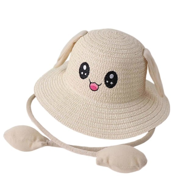 Kaninøre Stråhat Tegneserie Sød Komfortabel Solhat Søde Børn Strandhat Sommerhat til Cosplay Fester Rejser