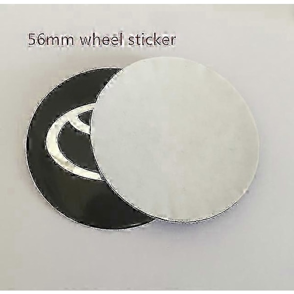 Uudet 4 kpl 56 mm 60 mm 65 mm Toyota auton pyörännavan keskiökupin merkkisuojukset Emblem Sticker Styling Acc Musta Musta 60mm