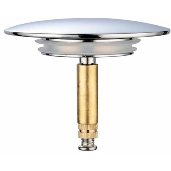 XJ-Badekaravløp, diameter 70 mm, dobbel tetning, høydejusterbar, universelt badekaravløp, servantventil, rustfritt badekaravløp.