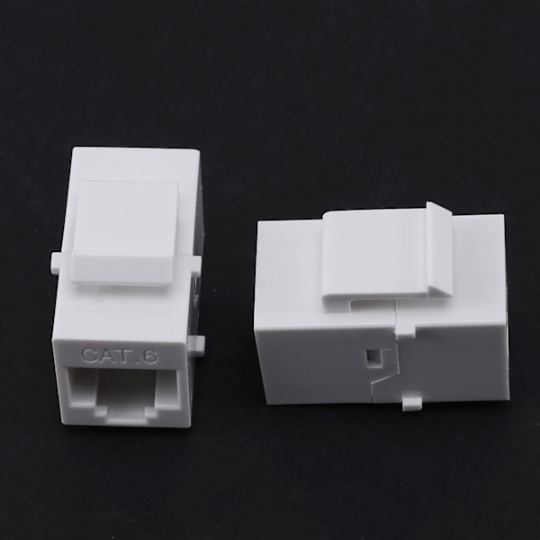 XJ-10 stk Rj45 Kontakt Jack Cat6 Skjøtekobling Ethernet Nettverk Lan Cat 6 Koblingsjakker Forleng Ad