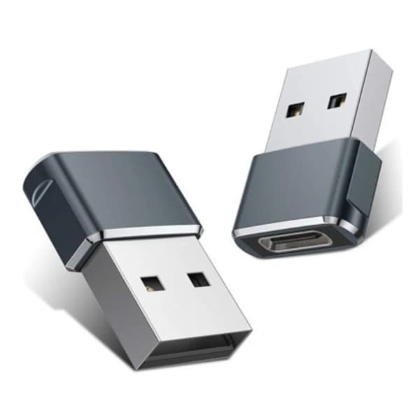 4-pack USB-C-sovitin, USB-A uros - USB-C naaras -laturiliitin iPhonelle[JUN]