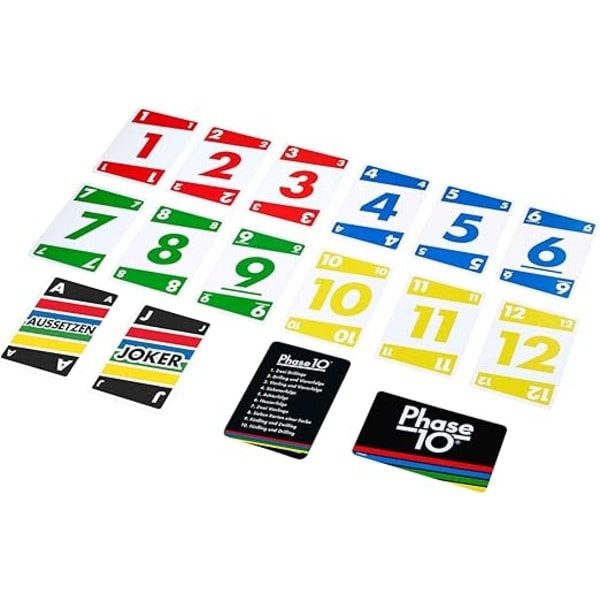 Mattel Games Phase 10 Kortspel, Flerfärgad, En Storlek
