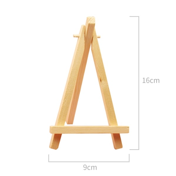 10 st mini staffli, träskiva display, fotohållare, memohållare, bordsplaceringshållare, 9*16CM
