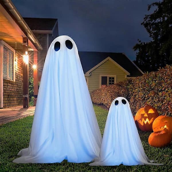 2 st Halloween Dekoration Lysande Spöke Deco
