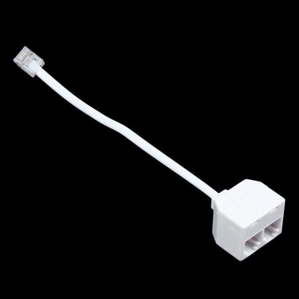 XJ-6p2c Rj11 Hane Till Hona Tvåvägs Telefon Splitter Konverteringskabel