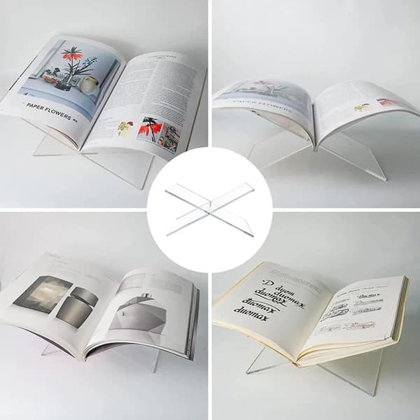 Transparent bokstativ i akryl X-format struktur