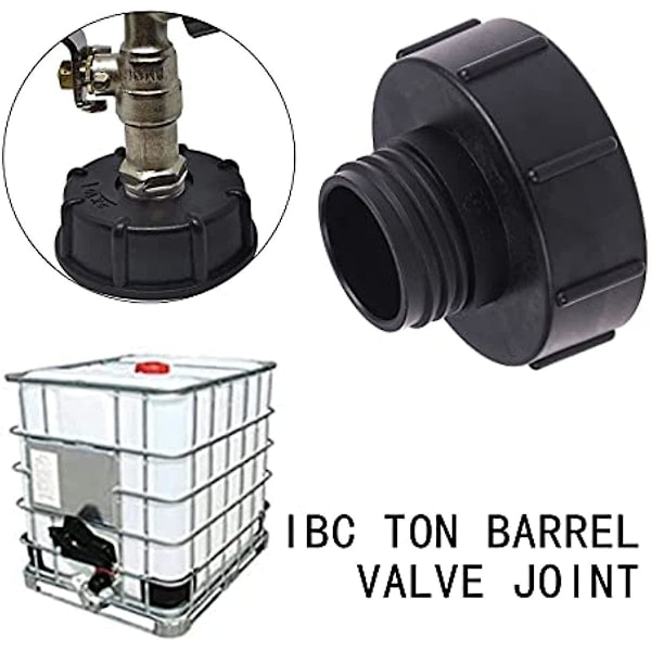IBC-säiliöadapteri Letkukrana Liitin DN80 3 tuumaa S100x8 100 mm Karkea Kierre 2 tuumaan S60x6 60 mm Vedenvarastosäiliön hana IBC-säiliöliittimet Kierre C