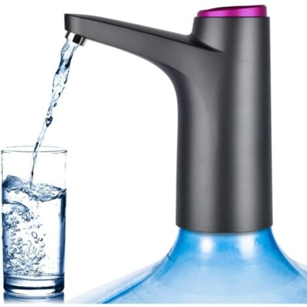 Vattendispenser, 7-18L Portabel Vattenflaskpump, Universell Elektrisk Vattenpump med USB-laddning, Dricksvattenpump för Camping, Hem, Kontor (Bl