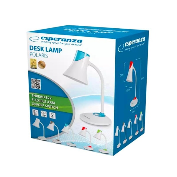 XJ-Esperanza - Justerbar Skrivebordslampe - Hvid