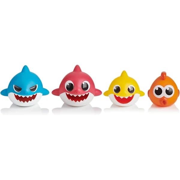 Bebis Haj Baby Shark Kylpylelu, 4 kpl