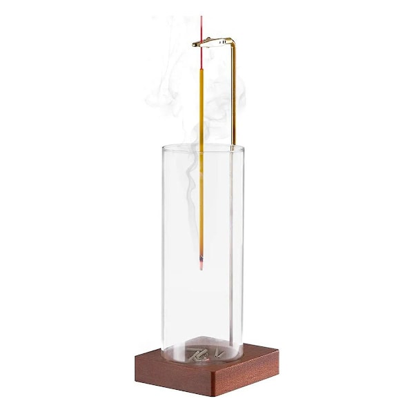 XJ-Røkelsesholder for pinner, 25 cm Anti-aske flygende røkelsesholder med avtakbar askefanger, Oppside