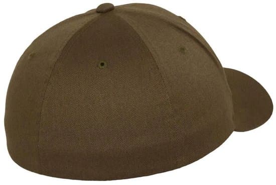 Flexfit Wooly Combed Keps för män och kvinnor, 63% polyester 34% bomull 3% elastan, Klassisk Flexfit Baseballkeps för urban vardagsbruk, Oliv, XXL