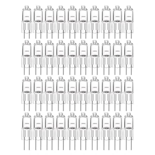 20-pakning G4 halogenpærer 10W 12V - Varmhvit