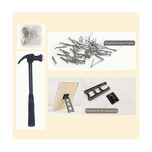 String Art Kit Med LED-lys Håndverkssett For Voksne Og Barn DIY String Art Med Alt Nødvendig Tilbehør Som visas