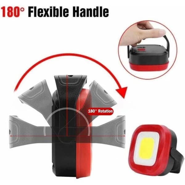 Genopladelig LED-arbejdslampe med magnet og USB, inspektionslampe