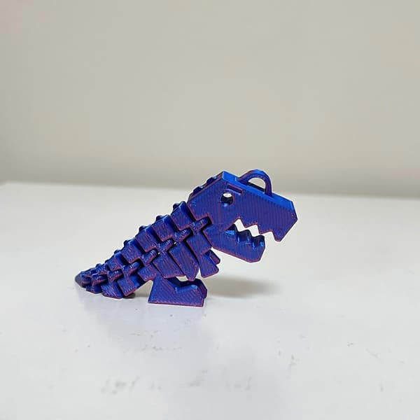 Lightweight 3D Dinosaur Keychain Realistic 3D Dinosaur Keychain Accessory With Movable Parts For Everyday Use (FMY) red gold