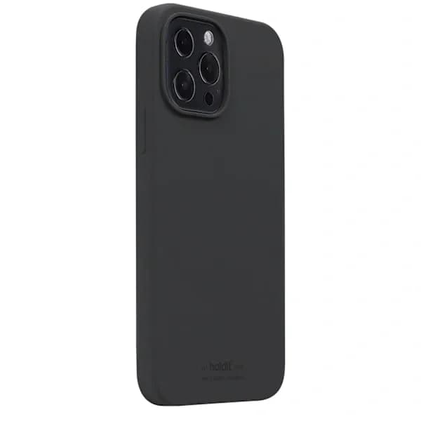 holdit iPhone 13 Pro Max - Mobilcover i silikone - Sort Black Sort